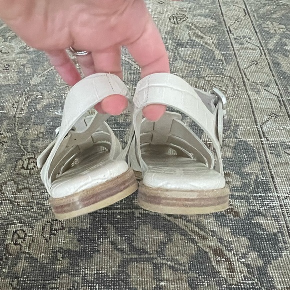 Freda Salvador Sera Fisherman Sandal in Croc Sand - Picture 4 of 6